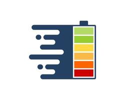 Fast charging and colorful battery vector