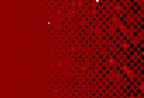 Dark Red vector backdrop with dots.