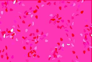 Light Purple, Pink vector pattern with chaotic shapes.