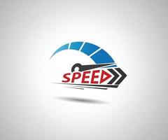 Speed. Logo racing event. Speedometer vector