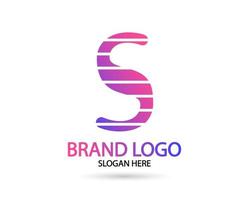 Abstract Gradient S Logo. Letter S Logo vector design