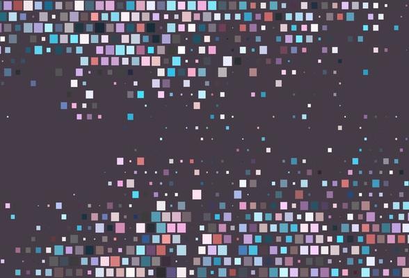 Light Blue, Red vector backdrop with rectangles, squares.