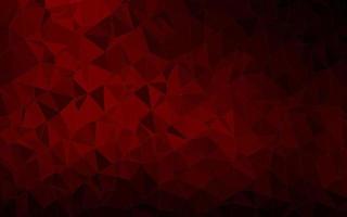 Dark Red vector abstract mosaic background.