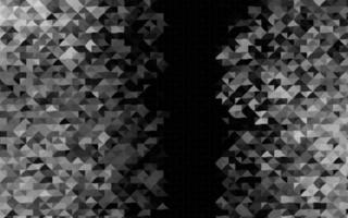 Dark Silver, Gray vector texture in triangular style.