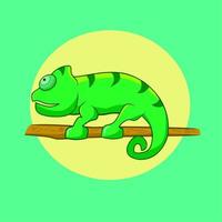 Illustration vector graphic of chameleon