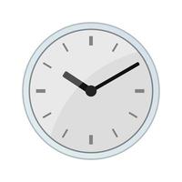 reloj o icono de reloj para web aislado sobre fondo blanco vector