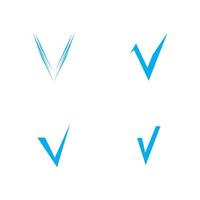 Plantilla de diseño de ilustración de vector de icono de marca de verificación