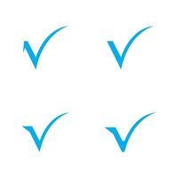 check mark icon vector illustration design template