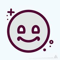 Icon Emoticon Wink - MBE Syle vector