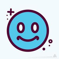 Icon Emoticon Smile - MBE Syle vector