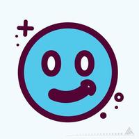 Icon Emoticon Smile 2 - MBE Syle vector