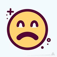 Icon Emoticon Sad 2 - MBE Syle vector