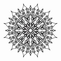 Pattern in the form of a mandala for Henna, Mehndi, tattoo, decoration. Decorative decoration in ethnic oriental style. Book page tar. vector