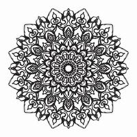 Pattern in the form of a mandala for Henna, Mehndi, tattoo, decoration. Decorative decoration in ethnic oriental style. Book page tar. vector