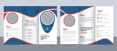 Creative Corporate Modern Business Trifold Brochure Template Design. vector