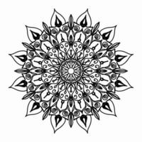 Texture Paper Cut Indian Mandala vector