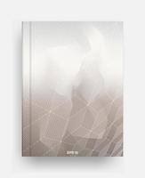 Magazine template with cover of halftone geometric background. Notebook template cover for background. Vector. vector