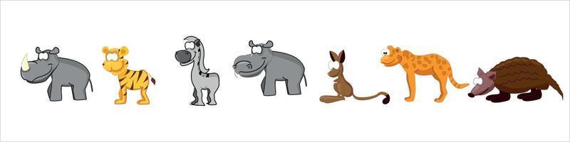 Set of Cute Animals vector