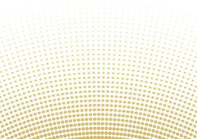 Abstract halftone gold dotted background. Futuristic grunge pattern, dot, wave. Vector modern optical pop art texture for posters, sites, business cards, cover, labels mock-up, vintage layout