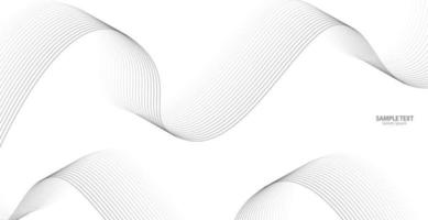 Abstract wavy stripes on a white background isolated. Wave line art, Curved smooth design. Vector illustration EPS 10.