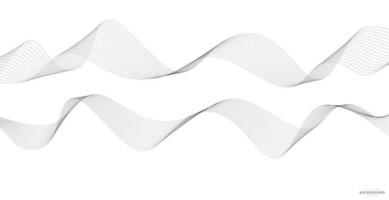 Abstract wavy stripes on a white background isolated. Wave line art, Curved smooth design. Vector illustration EPS 10.