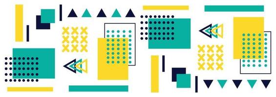 Abstract background with different geometric shapes - illustration vector