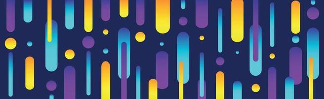 Modern abstraction, composition made of various rounded shapes of lines in color - Vector