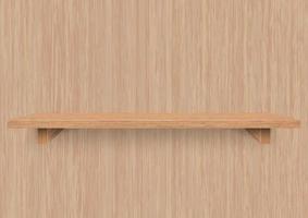 wooden shelf vector