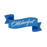 letras de oktoberfest en cinta vector