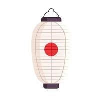 japanese lantern with flag vector