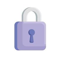 Security padlock icon vector