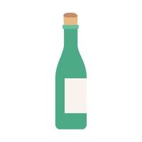 wine bottle liquor vector