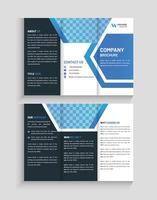 creative tri-fold brochure template vector