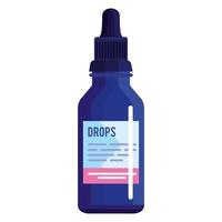 medical drops bottle vector