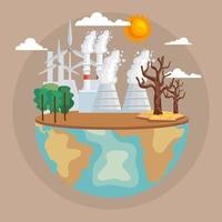 world with contamination vector