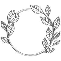 laurel wreath with flower vector