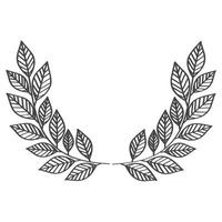 laurel wreath design vector