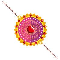 pulsera rosa raksha bandhan vector