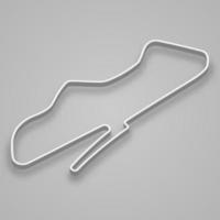 Donington Park Circuit for motorsport and autosport. Britain Grand prix vector