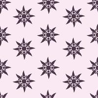 edelweiss. patrón botánico con flores de edelweiss. patrón basado en el logo vector