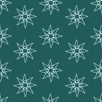 Edelweiss. Botanical pattern with edelweiss flowers. Pattern based on the logo vector