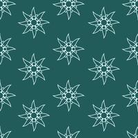 Edelweiss. Botanical pattern with edelweiss flowers. Pattern based on the logo vector