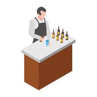 conceptos de la esquina del vino vector