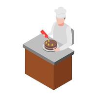 conceptos para hacer pasteles vector