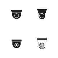 Vector illustration of cctv and camera symbol