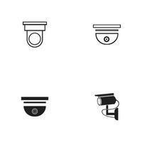 Vector illustration of cctv and camera symbol