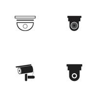 Vector illustration of cctv and camera symbol