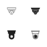 Vector illustration of cctv and camera symbol