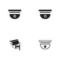 Vector illustration of cctv and camera symbol