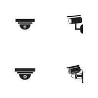 Vector illustration of cctv and camera symbol